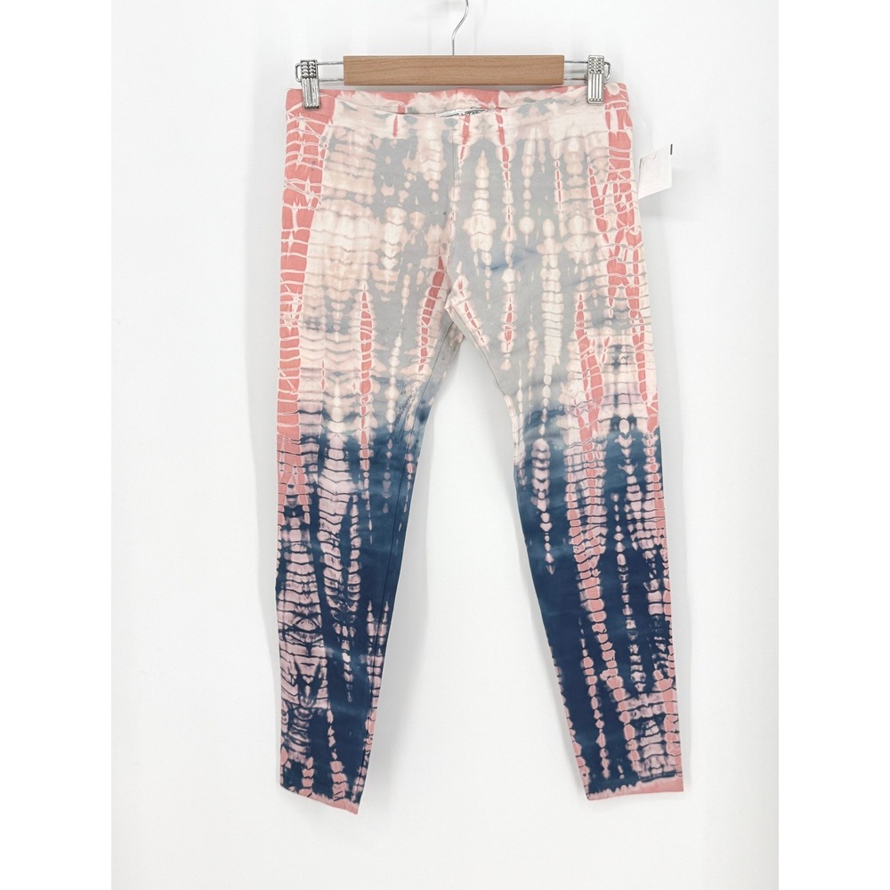 Hard Tail Forever New Y2K Womens Tie Dye Leggings Pink Navy M 90s Yoga Grunge